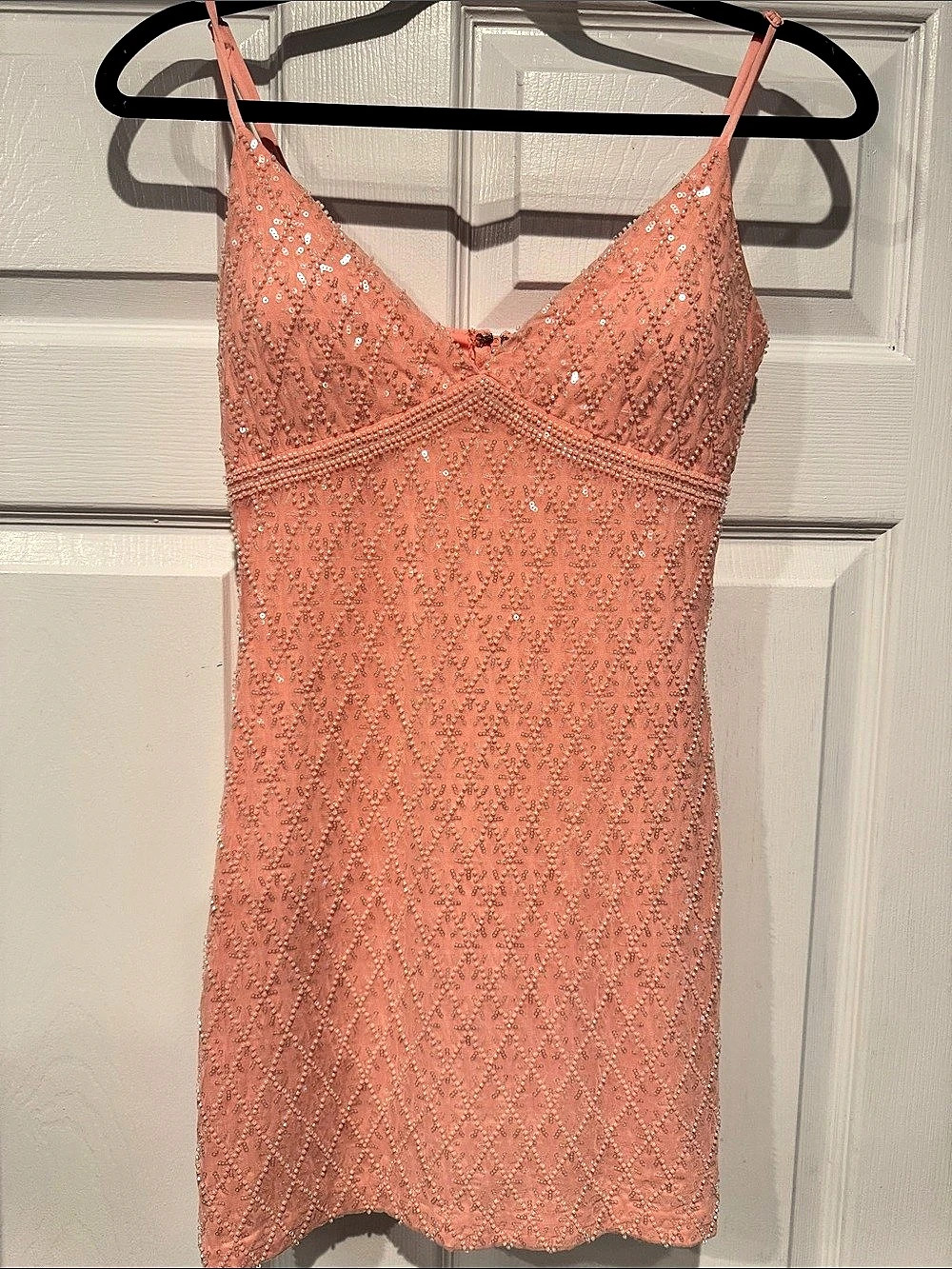 Windsor Sequin Mini Dress in Pink Size Small Like New